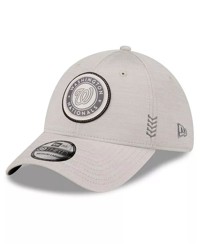 

Мужская кремовая кепка Washington Nationals 2024 Clubhouse 39THIRTY Flex Fit New Era