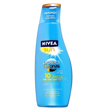 

Солнцезащитный крем Protect & Bronze Spf10 200 мл, Nivea