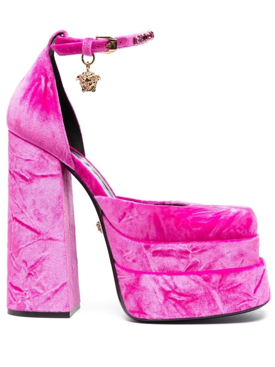 Versace туфли Medusa Aevitas на платформе, розовый