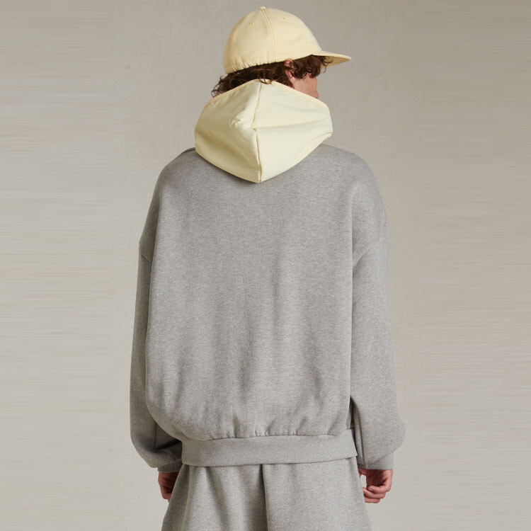 Толстовка с капюшоном из нейлонового флиса Fear Of God Essentials, желтый — фото 3