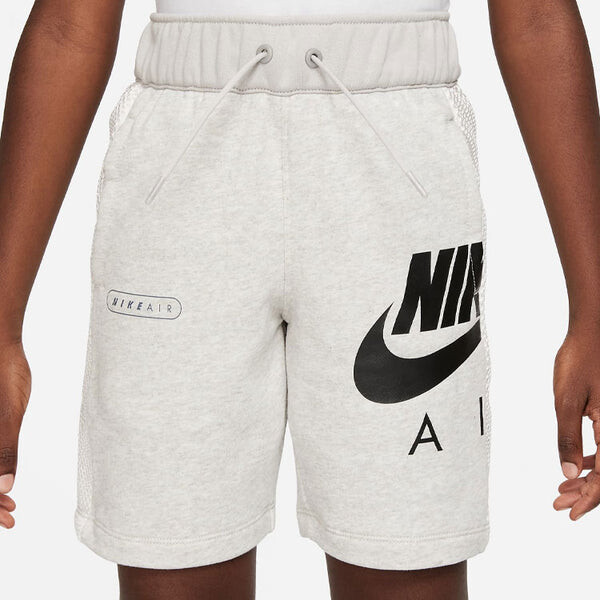 Шорты воздушные французские терри логотип короткие Nike, серый — фото 3