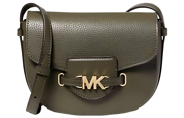 

MICHAEL KORS Сумка-кроссбод из личиевой зерновой кожи оливкового цвета