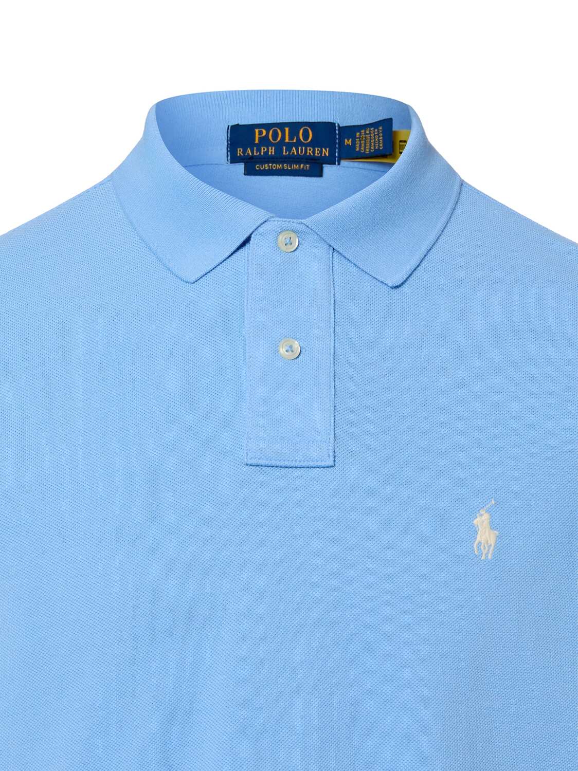 Polo Ralph Lauren Поло в светло-голубом цвете — фото 3