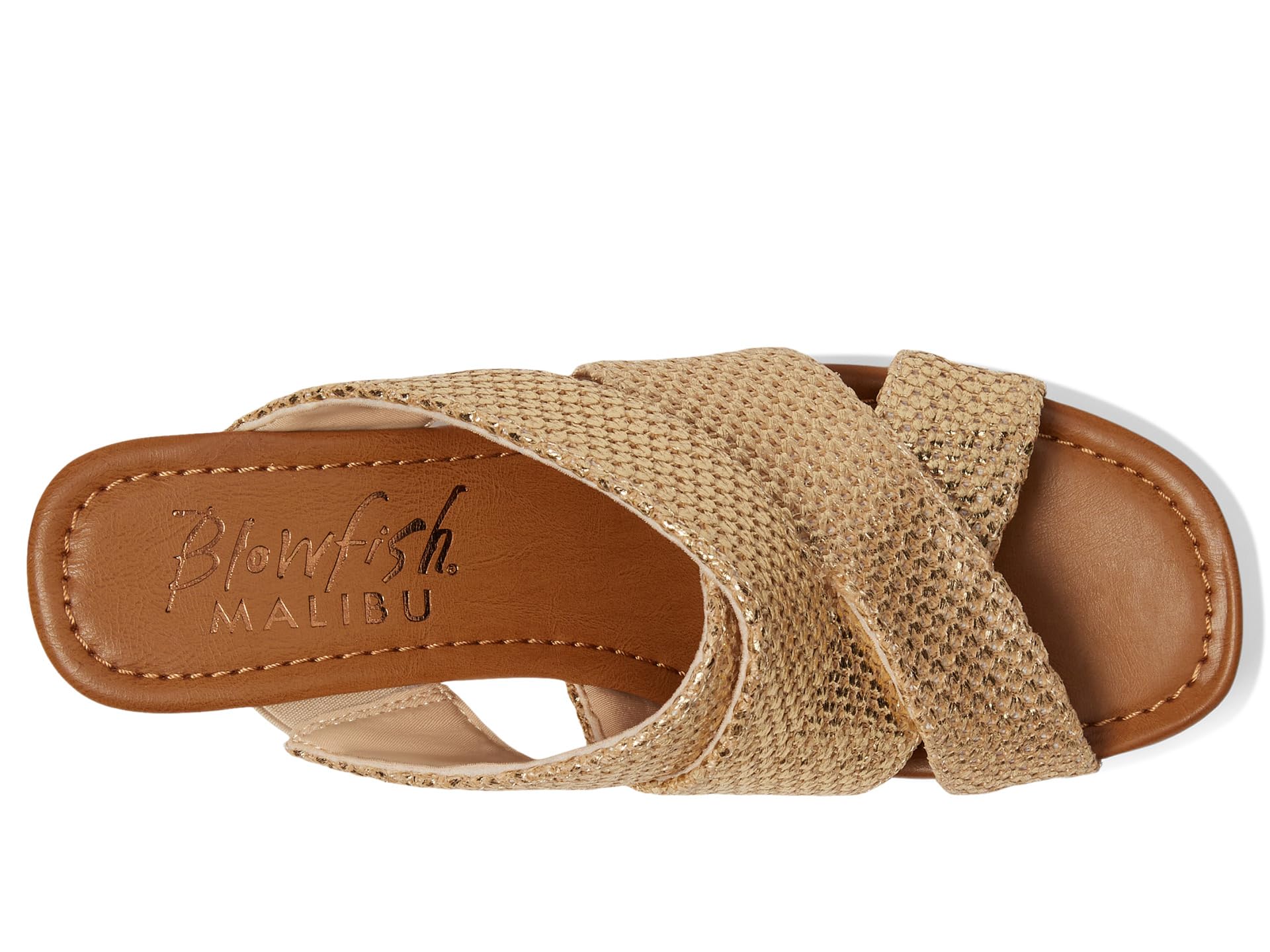 Сандалии Blowfish Malibu Abi, цвет Gold Faux Raffia — фото 2