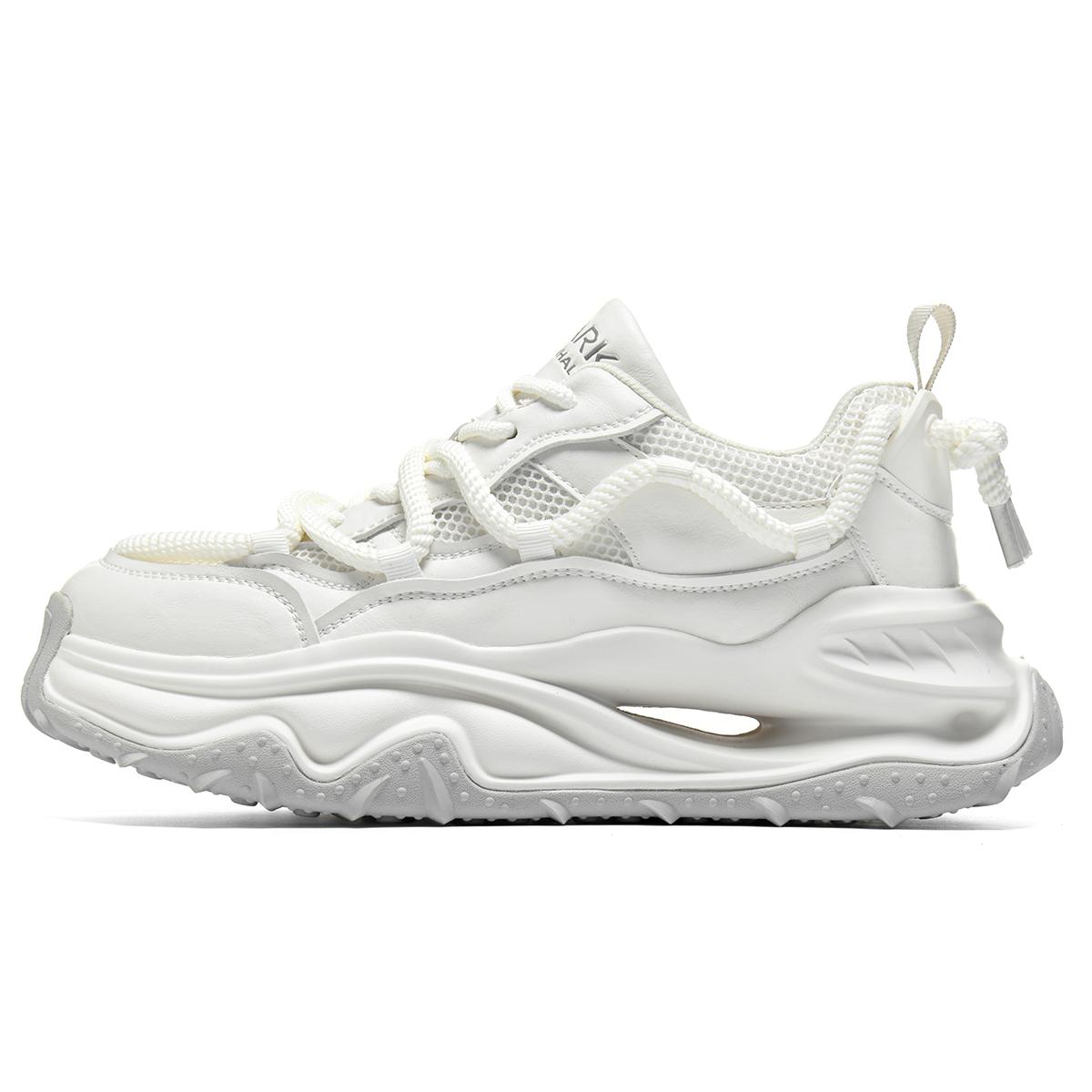 

FAIRWHALE Скользоустойчивые износостойкие легкие низкие массивные кроссовки мужские бело-серые, цвет White Gray