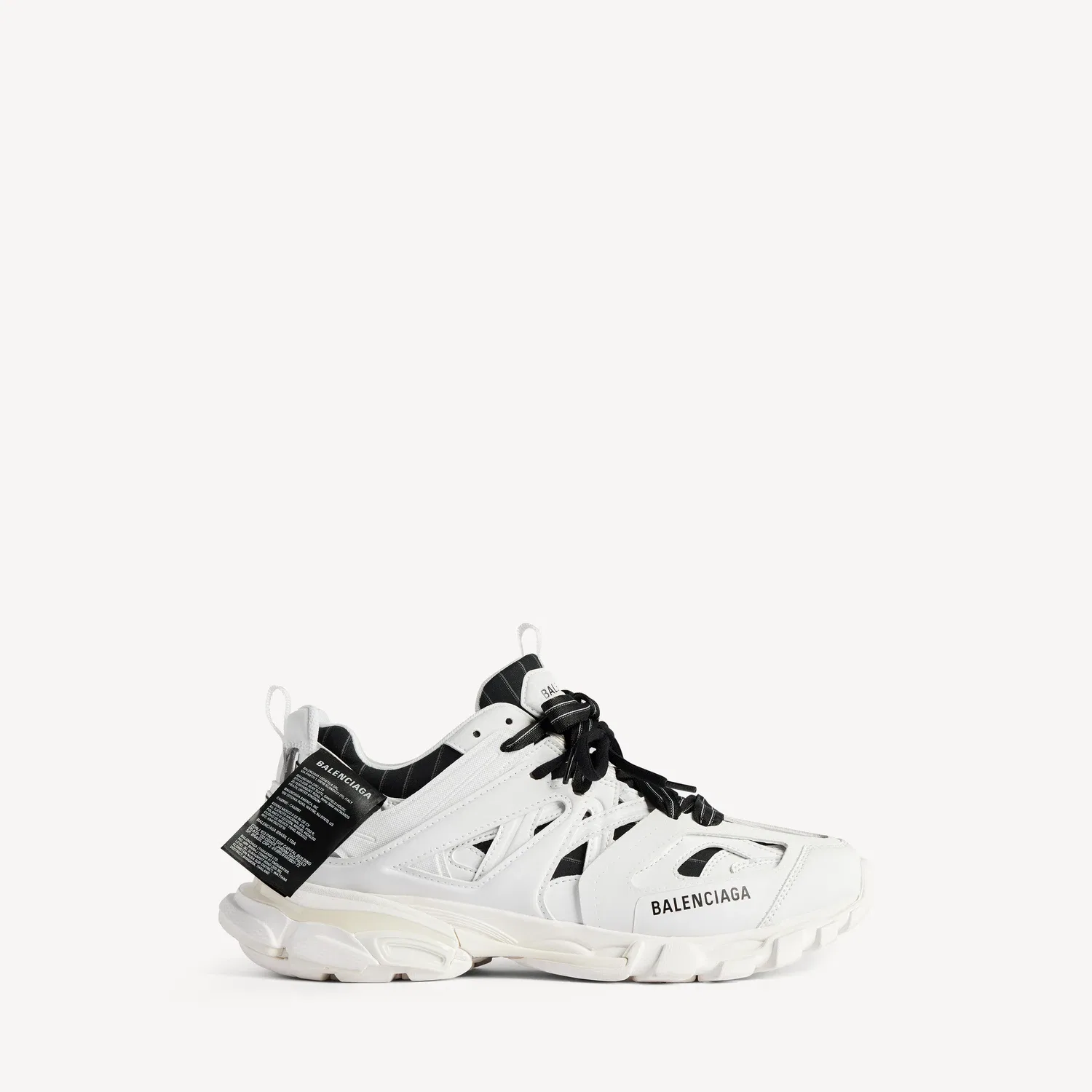 Мужские кроссовки Track Shirt Sneaker белого цвета BALENCIAGA, белый
