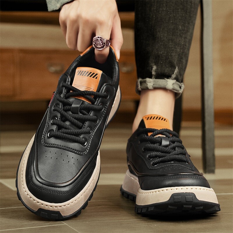 Туфли мужские Men"s Casual Men Low-Top Bull Charm, черный — фото 4