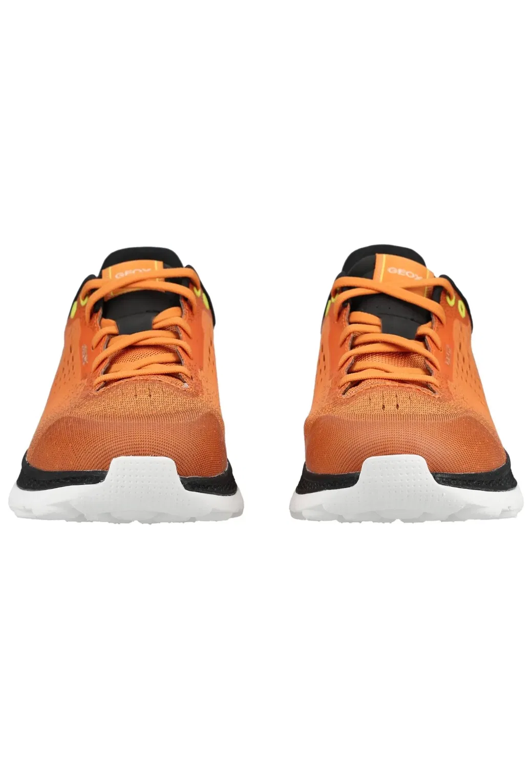 Sneakers Low текстильные Geox, черный/оранжевый — фото 4