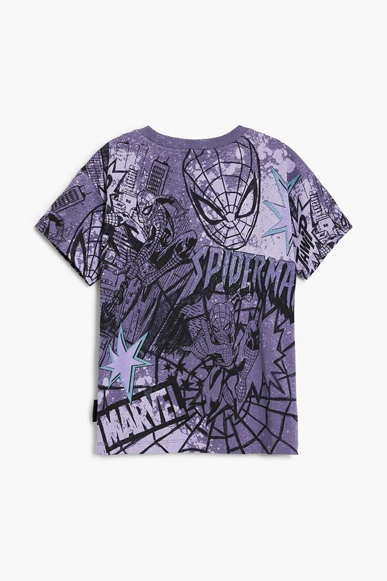 Детская хлопковая футболка Desigual, серый — фото 3
