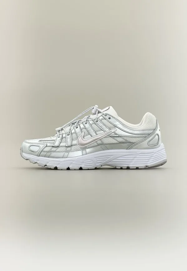 Кроссовки p 6000: белый/темно-серый/серебристый металлик Nike Sportswear, White/Vast Grey/Metallic Silver-Coloured