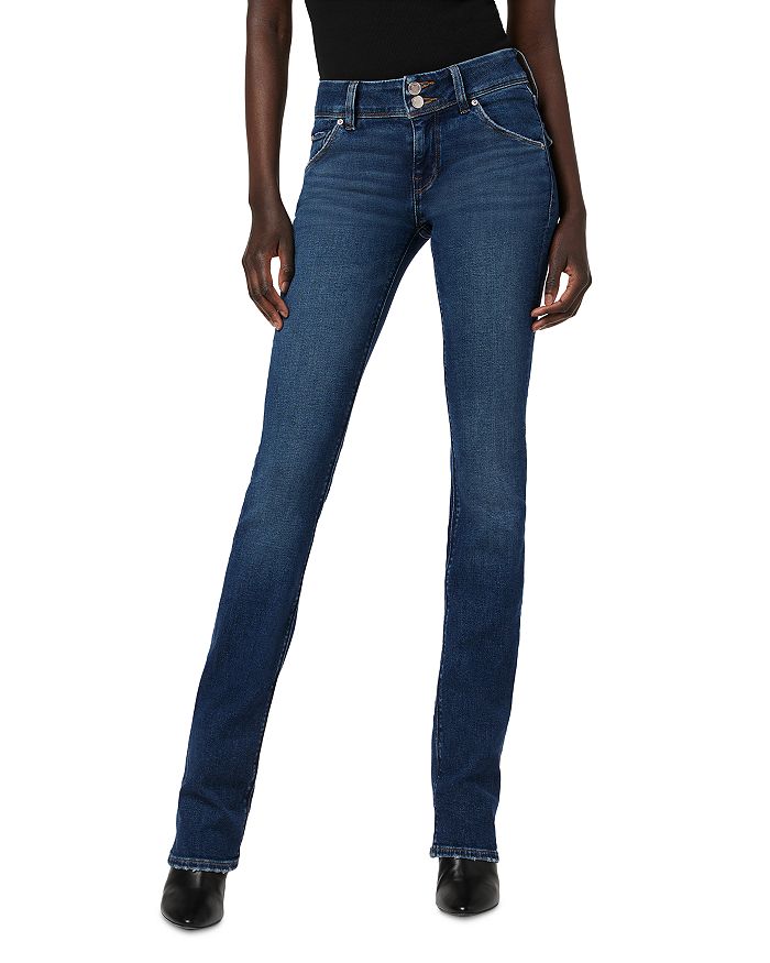 

Джинсы Mid Rise Baby Bootcut в цвете Obsess Hudson, синий