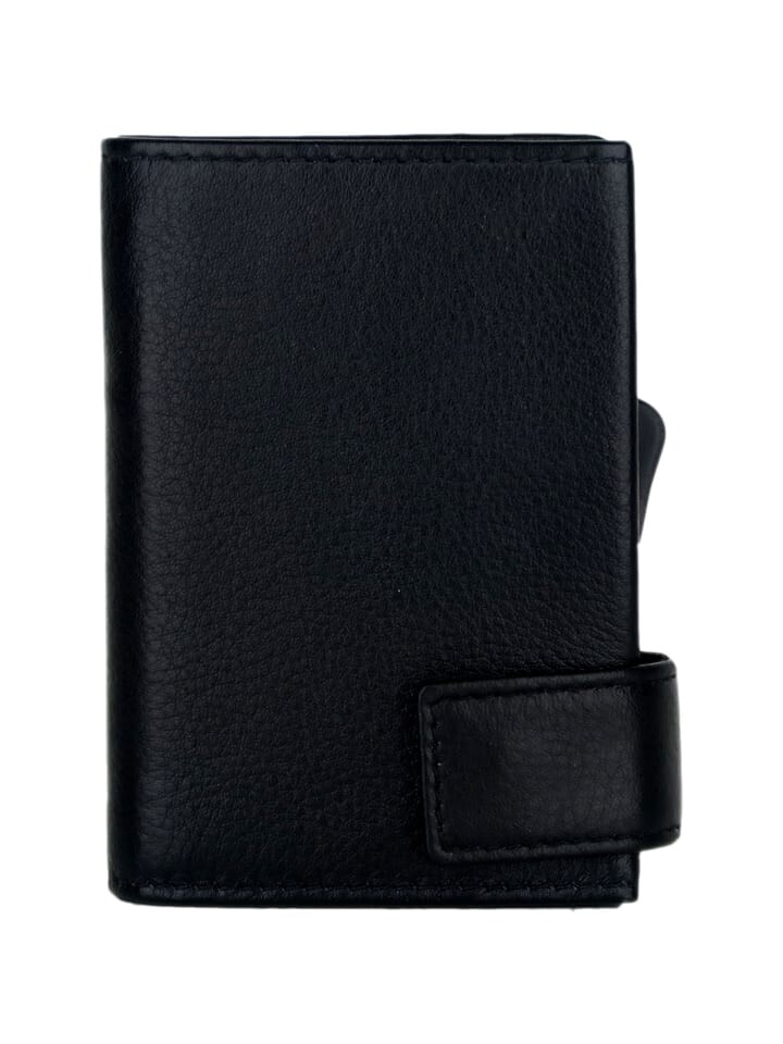 

Кошелек SecWal 2 Kreditkartenetui Geldbörse RFID Leder 9 cm, черный