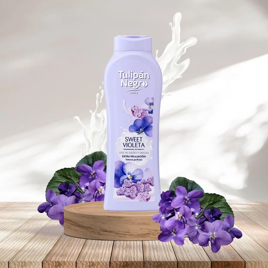 Гель для душа Tulipan Black с ароматом фиалки, 650 мл Tulipan Negro — фото 4