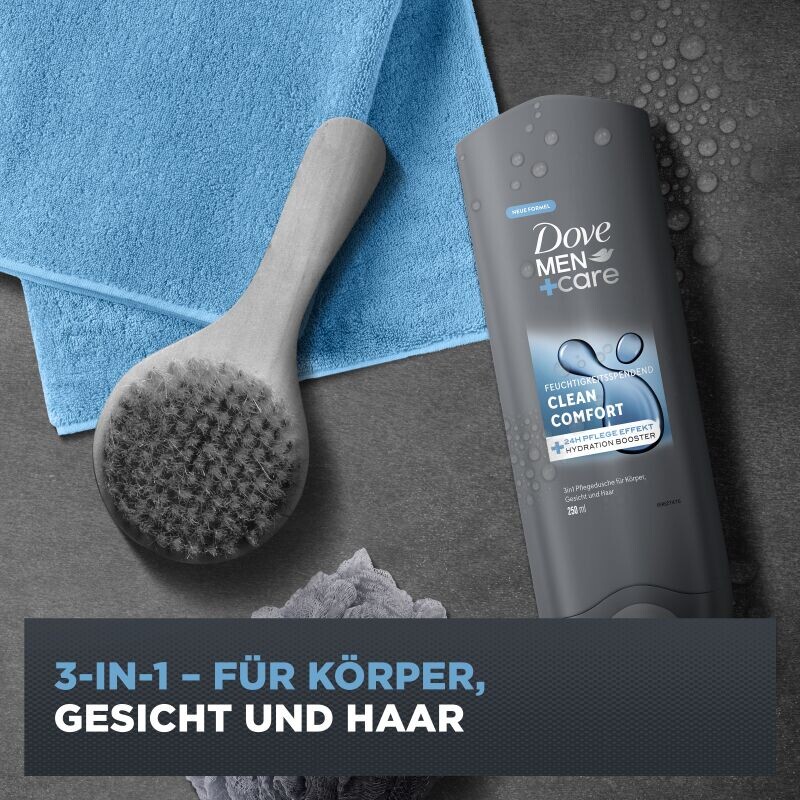 Гель для душа 3в1 Clean Comfort Dove Men+Care, 250 ml — фото 4