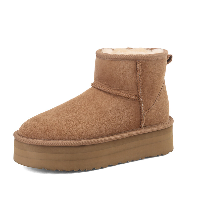 

Зимние ботинки женские каштановые Rongcheng Shoe King, цвет Chestnut