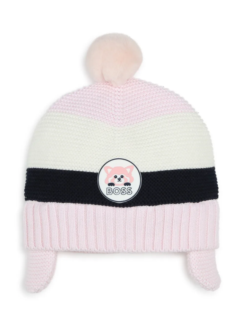 

Шапка бини с помпоном BOSS Kidswear, розовый