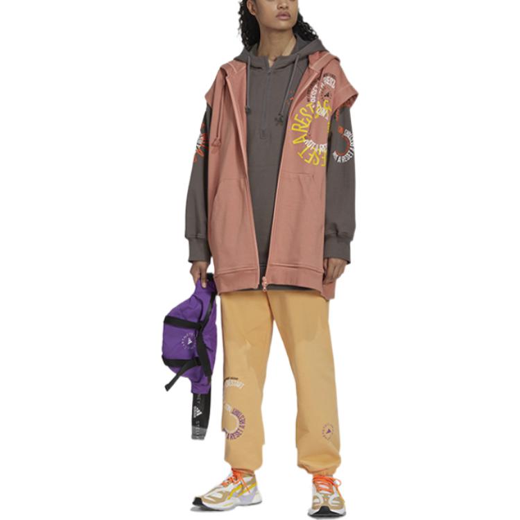 Спортивные брюки adidas by Stella McCartney Sportswear French Terry Sweatpants 'Faded Pulse Amber', желто-коричневый — фото 3