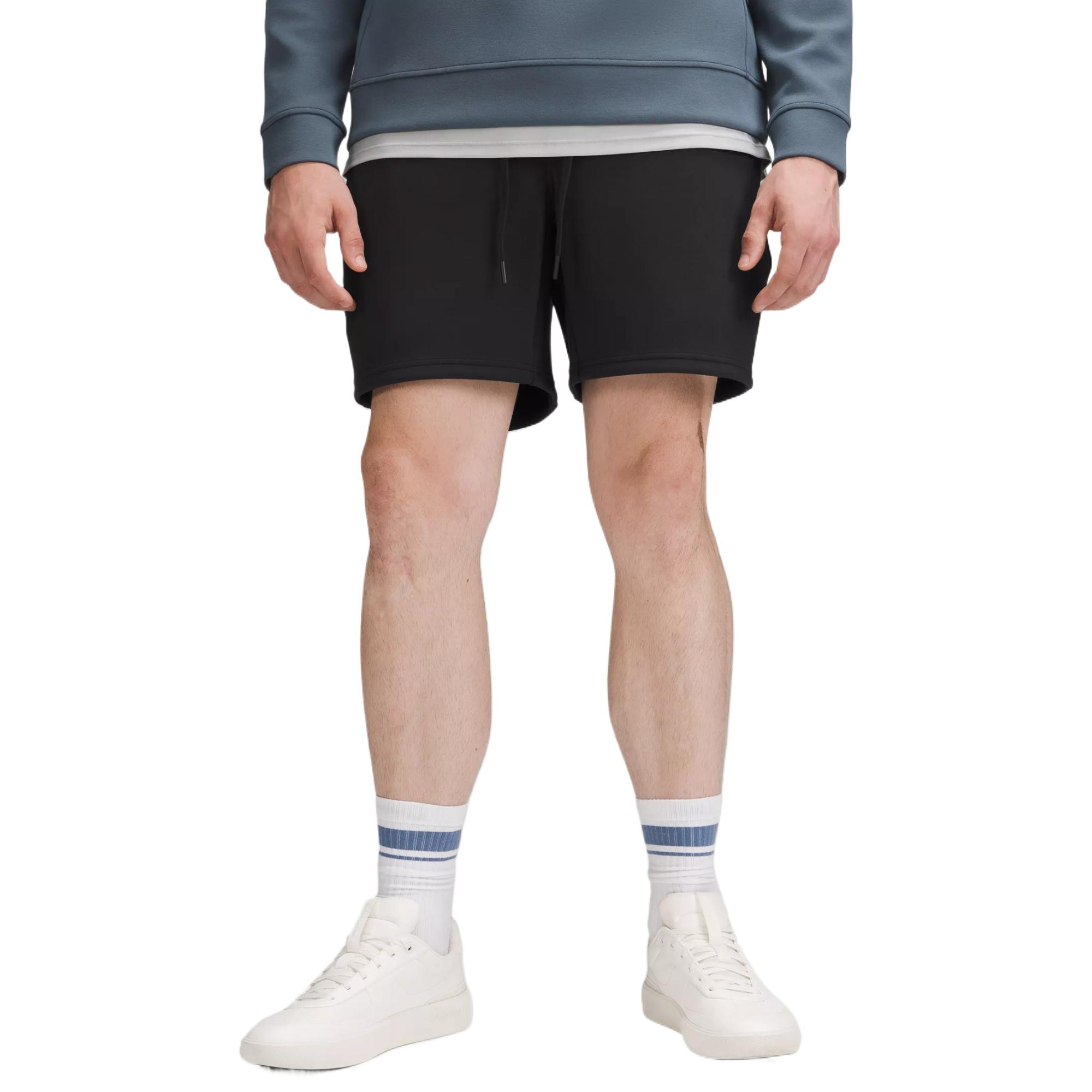 

Гладкие повседневные шорты Spacer мужские Lululemon, черный