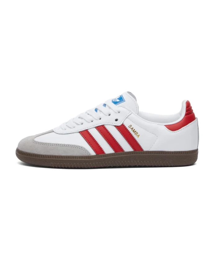 

Самба и бело-алые кроссовки Adidas Originals, мультиколор