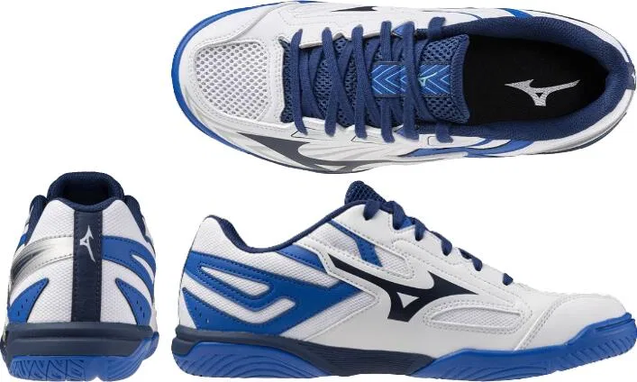 Кроссовки для настольного тенниса «Wave Kaiserburg 8» от Mizuno, 01 (White X Navy X Blue) — фото 3