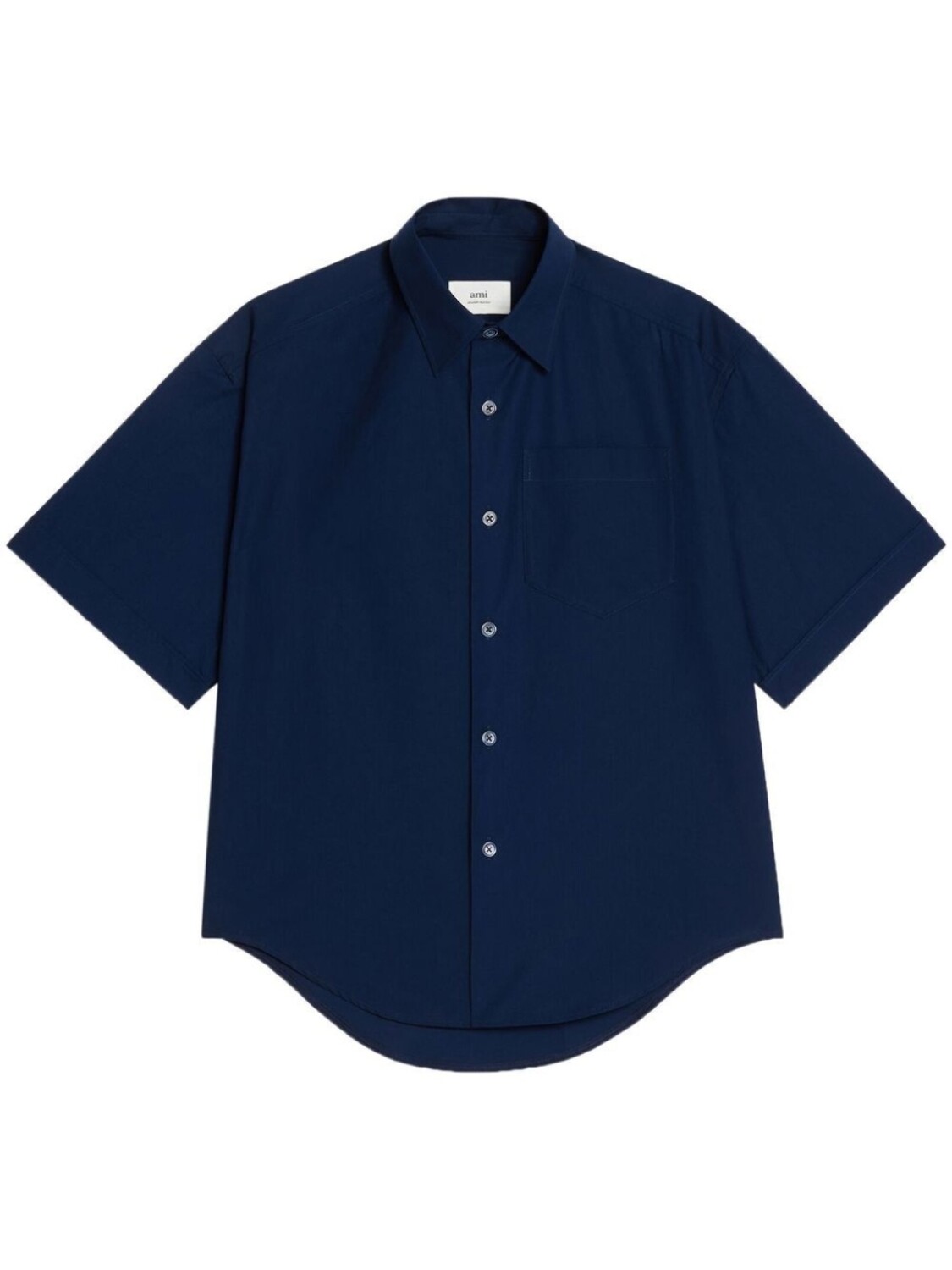 

Рубашка с нагрудным карманом AMI Paris, синий