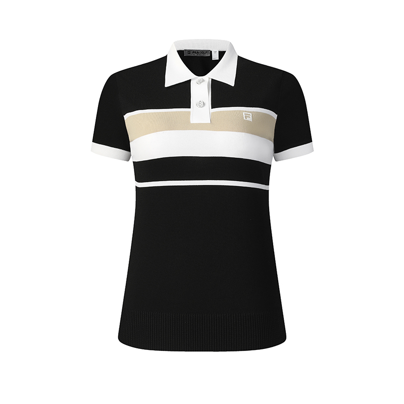 

FILA Golf Series вязаный свитер для женщин Pitch Black