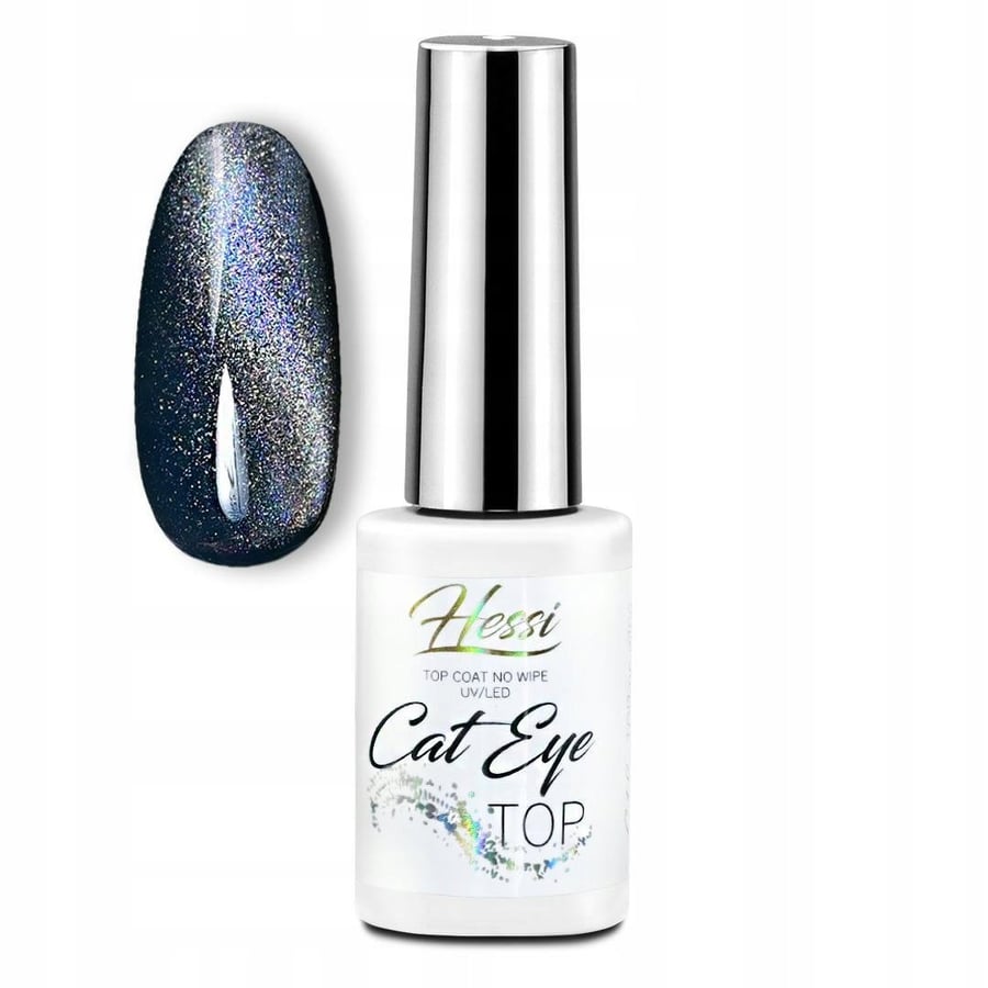 

Голографический топ No Wipe Hessi Cat Eye Top 7 мл Inna marka