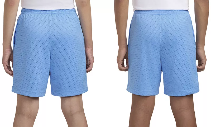 Детские шорты из полиэтилена с сеткой Jordan, цвет University Blue — фото 3