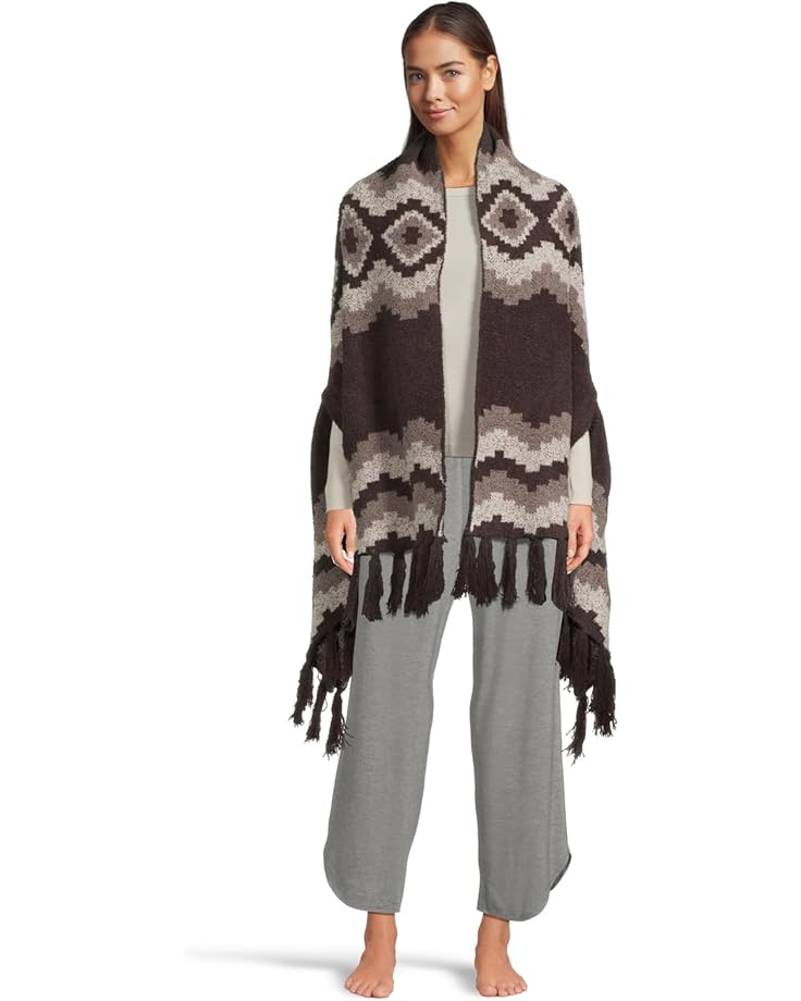 

Унисекс шарф Barefoot Dreams Cozychic Mosaic Wrap, Umber Multi