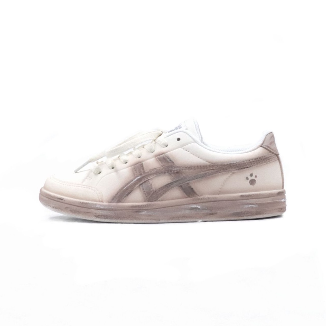 

Onitsuka Tiger Эдванти скейтборд обувь унисекс низкие бежево-белые коричневые, цвет Beige White Brown