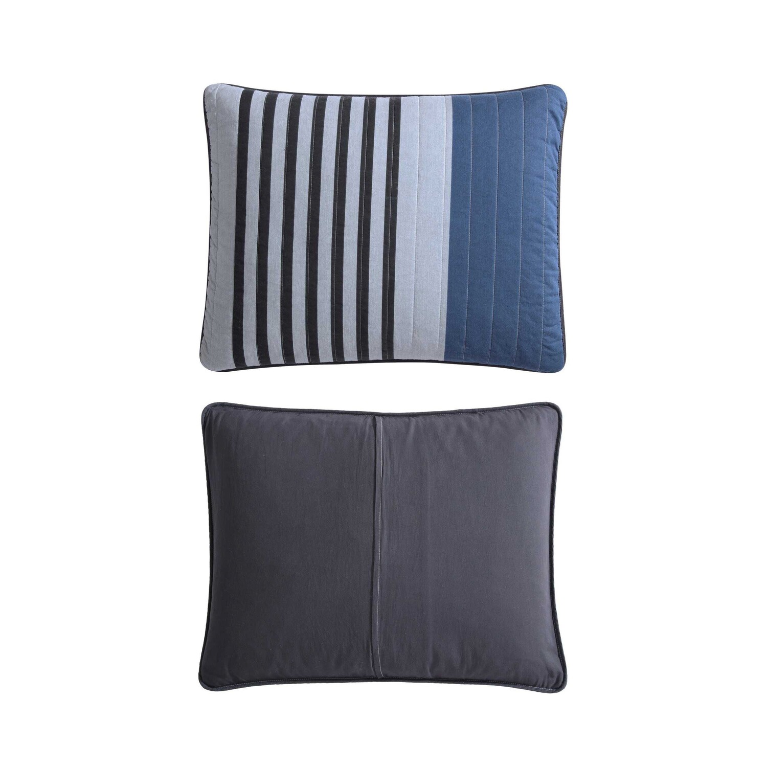 

Набор одеял Nautica Rendon Charcoal Full/Queen Quilt & Sham Set, цвет Grey Heather