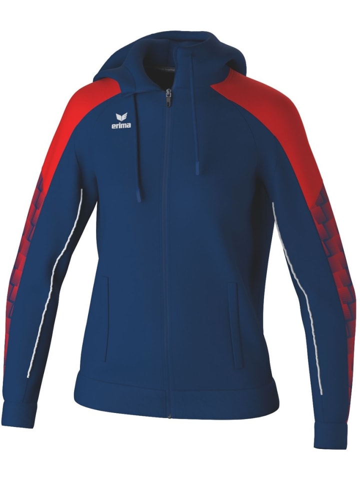 

Тренировочная куртка Evo Star с капюшоном синего цвета erima