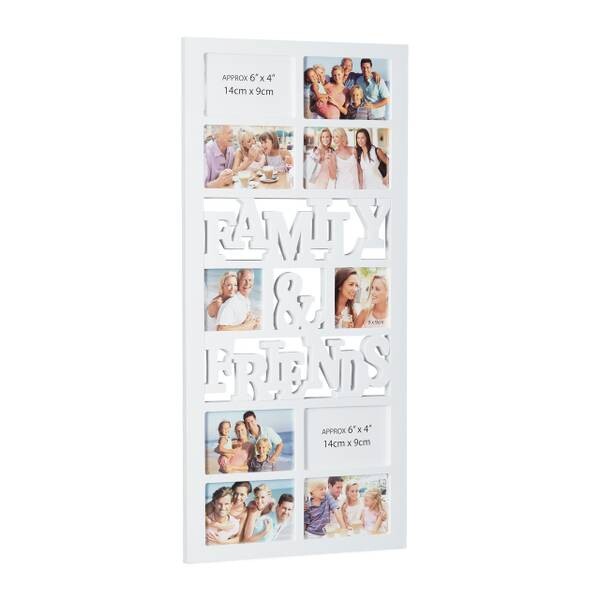 

Рамка для фотографий Relaxdays Family and Friends, белый
