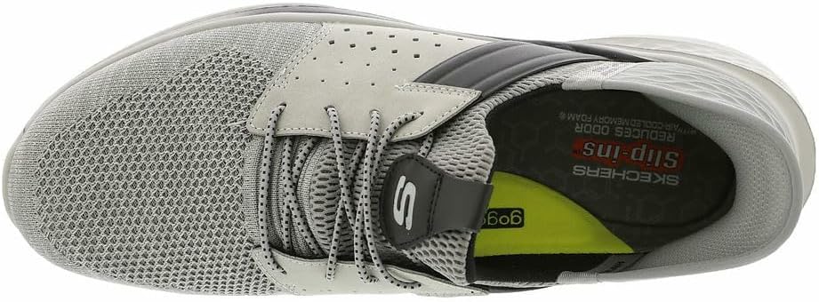 Мужские мокасины Skechers Slade Ocon без шнурков, серый — фото 3