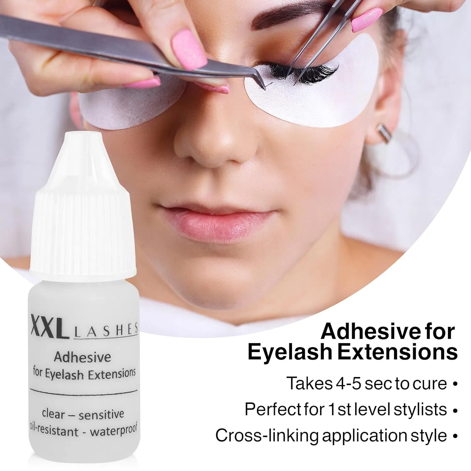 Маслостойкий клей для наращивания ресниц «XXL Lashes Adhesive» (прозрачный) Xxl Lashes, Transparent — фото 3