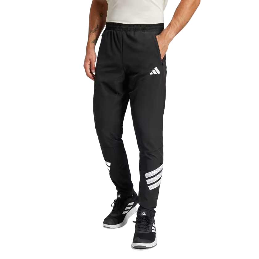 Adidas Брюки Casual Icon 3 Stripes мужские Black/White — фото 4