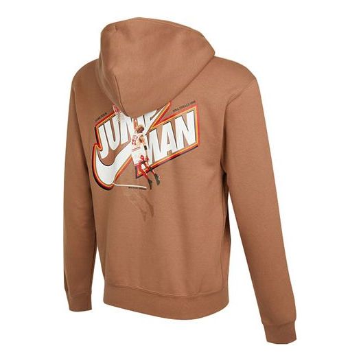 

Худи Men's Air Jordan Casual Fleece Lined Hooded Thicken Sports Long Sleeves Jacket Brown DC9607-256