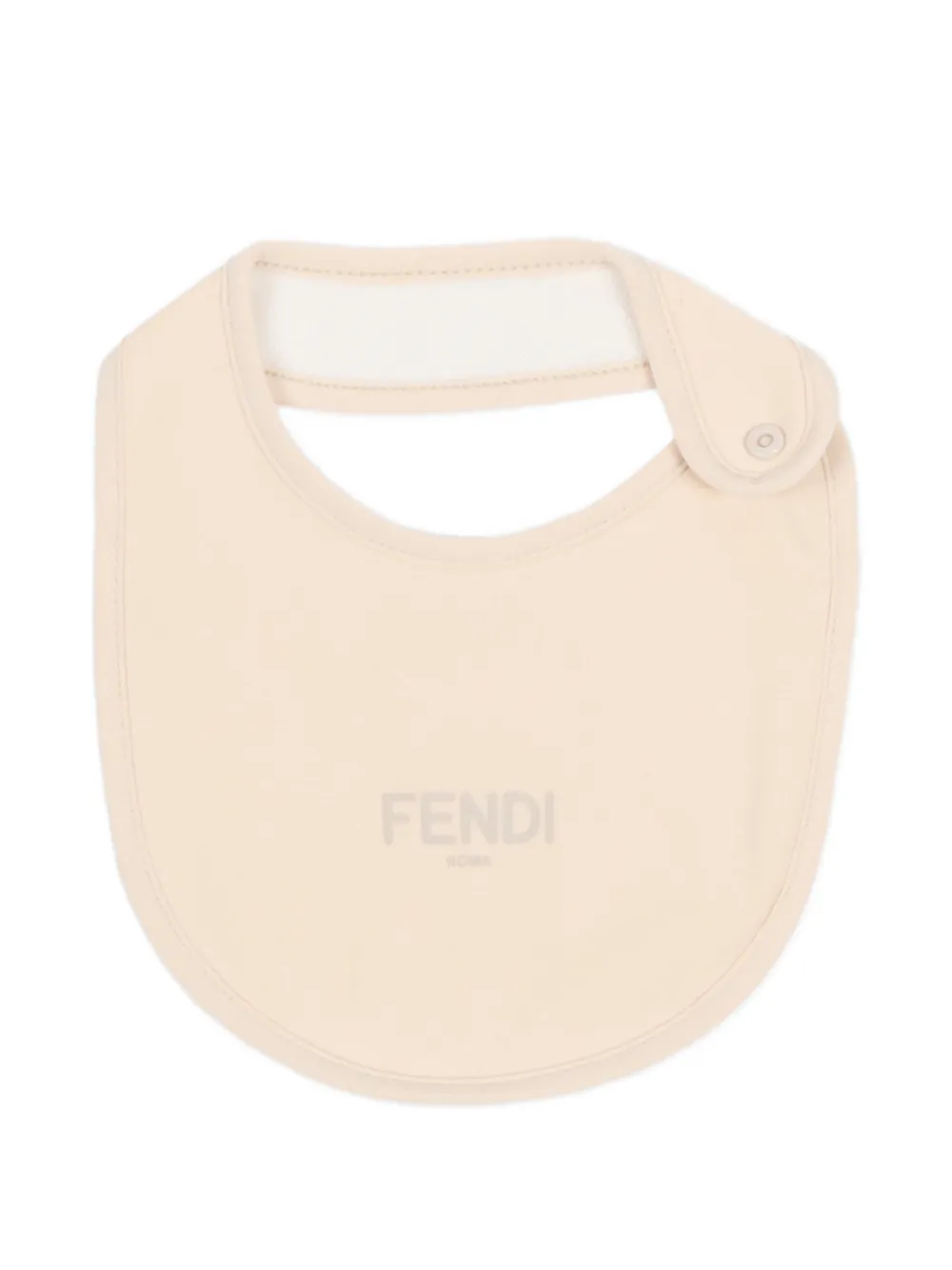 Комплект из трех шапок с медвежьими деталями Fendi Kids, бежевый — фото 3