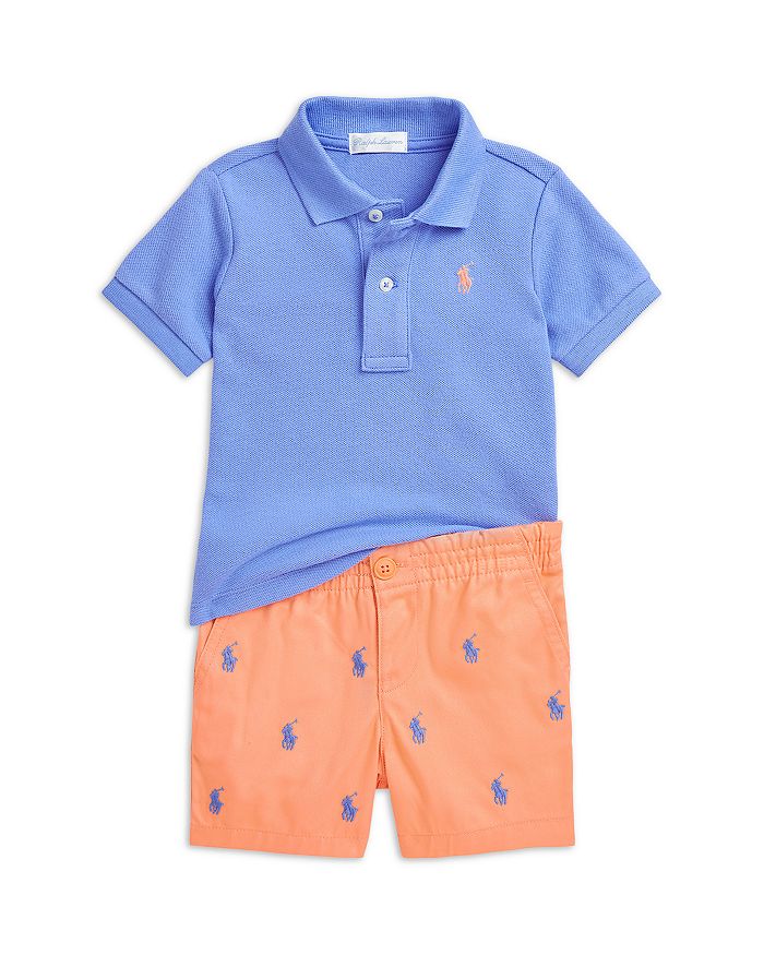 

Комплект из рубашки-поло и шорт чинос для мальчиков - для малышей Ralph Lauren, синий