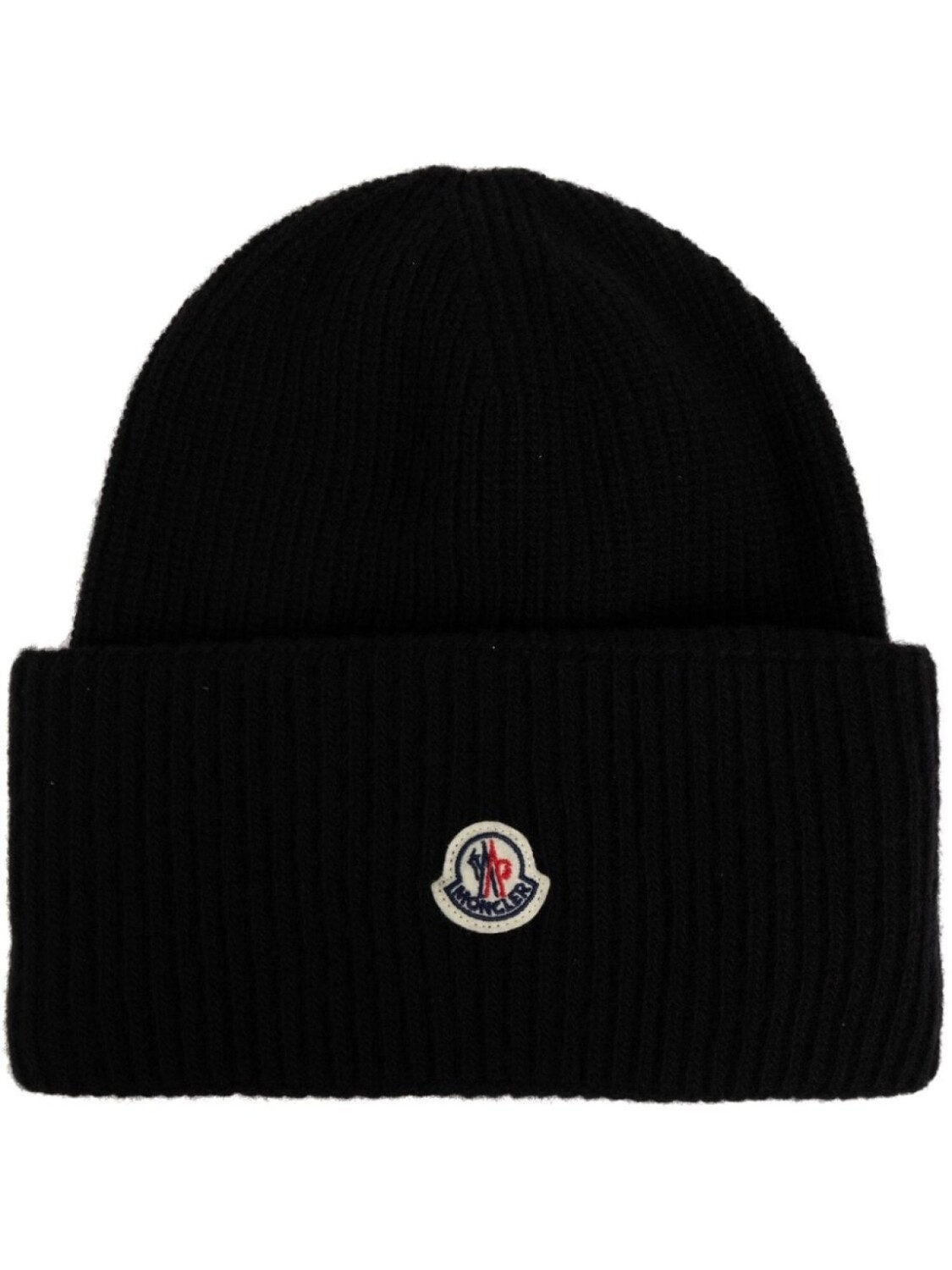

Moncler шапка с нашивкой-логотипом, черный