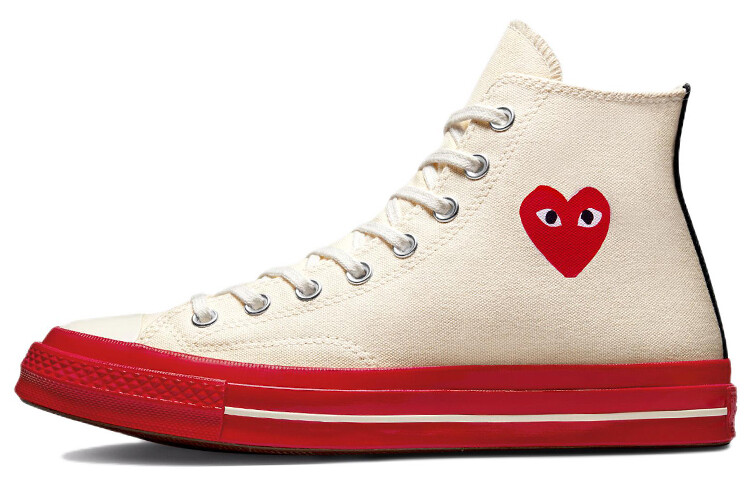 

Кроссовки Comme des Garçons PLAY x Converse Chuck Taylor All-Star 70 Hi Egret Red Midsole