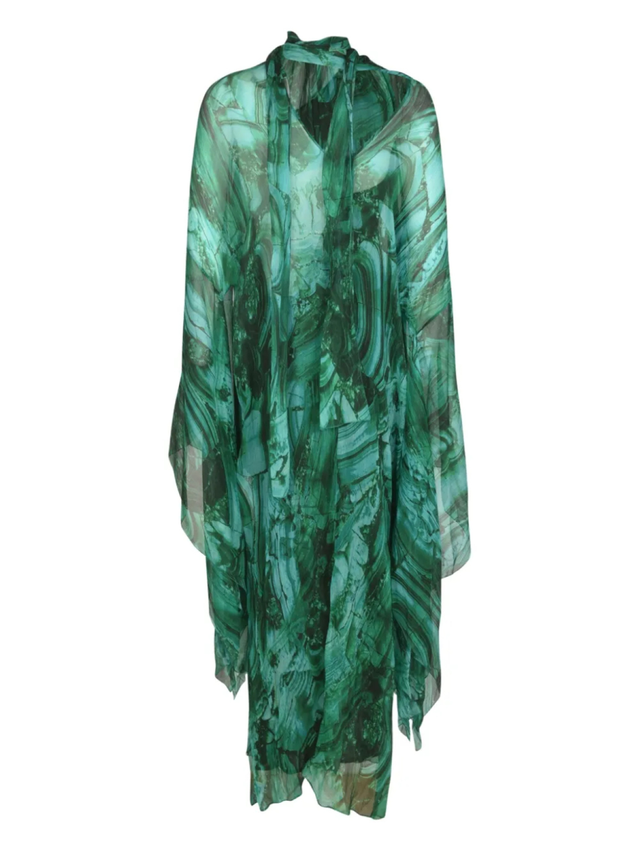 

Roberto Cavalli платье макси с принтом Malachite, зеленый