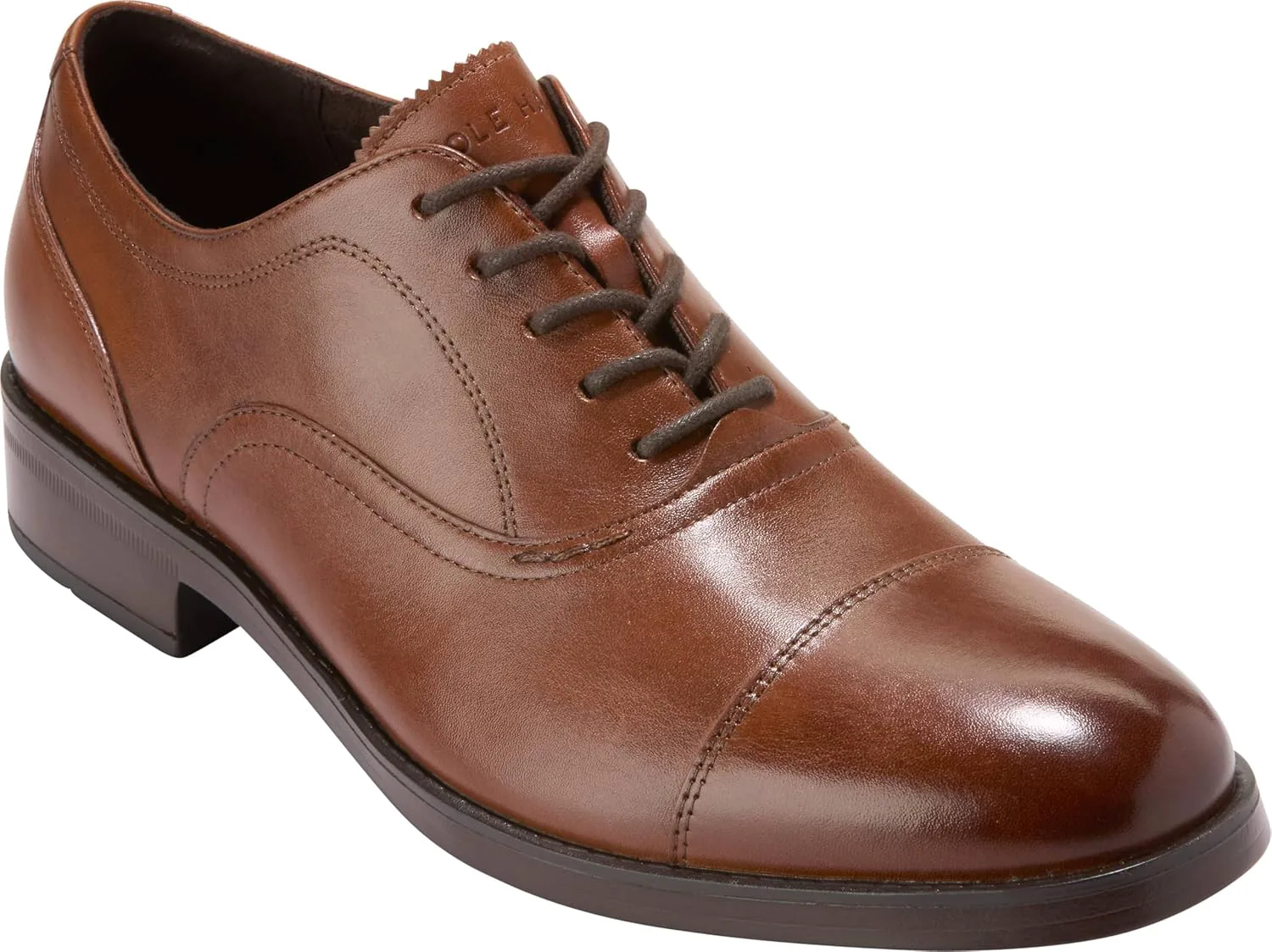 Мужские туфли Cole Haan Newmark Grand Cap Toe, коричневый — фото 4