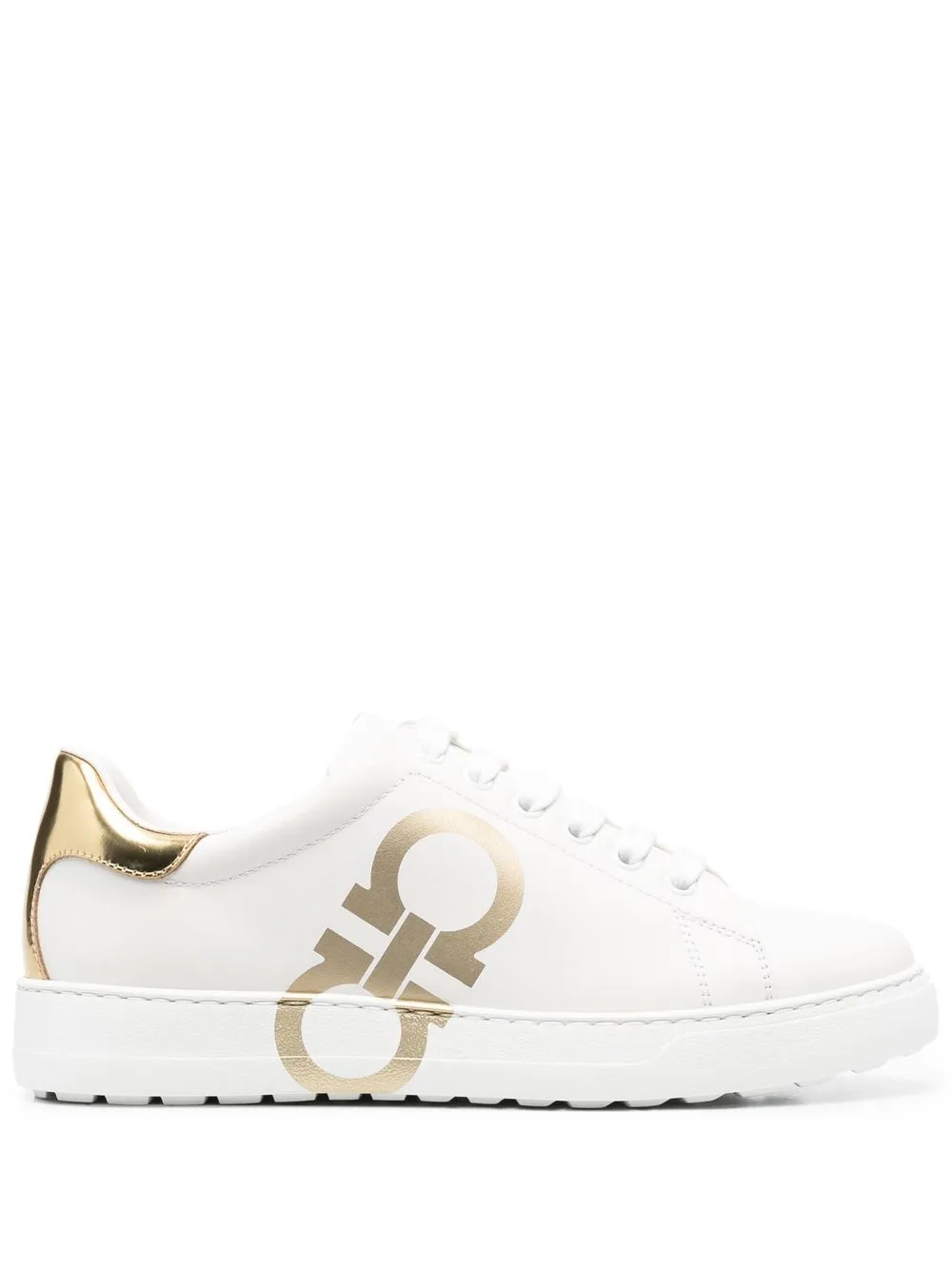 Кеды с логотипом Ferragamo, белый