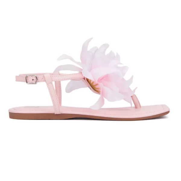 Женские сандалии Helga с Т-образным ремешком New York & Company, цвет pastel pink — фото 2