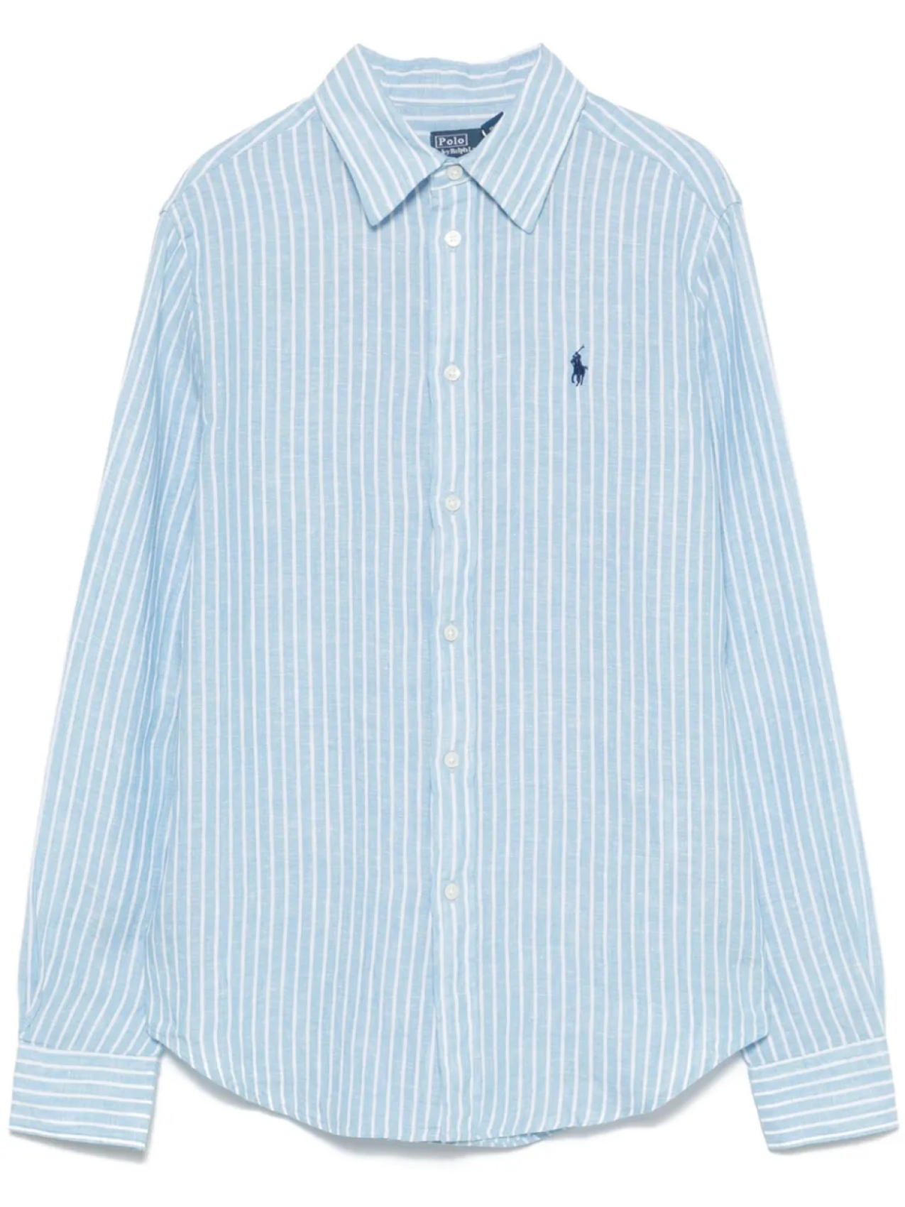 

Полосатая рубашка Polo Ralph Lauren, синий