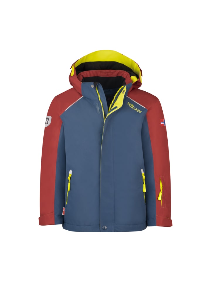 

Зимняя куртка Holmenkollen PRO карминно-красного цвета Trollkids