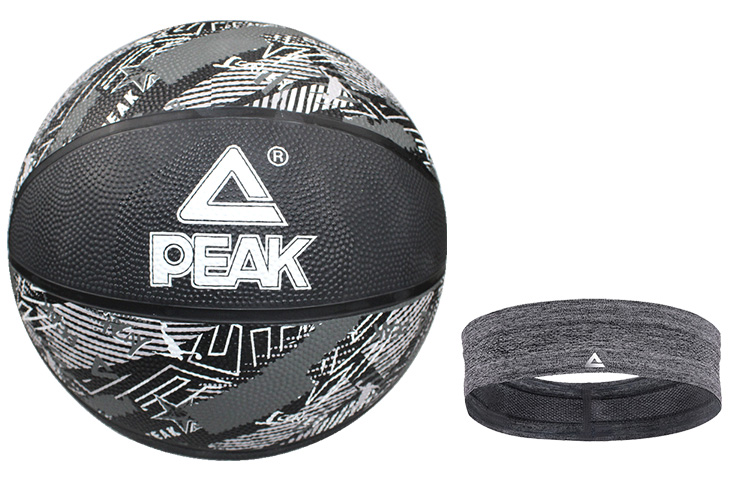 

PEAK Резиновый баскетбольный мяч blue gray размер 7 тренировочный unisex