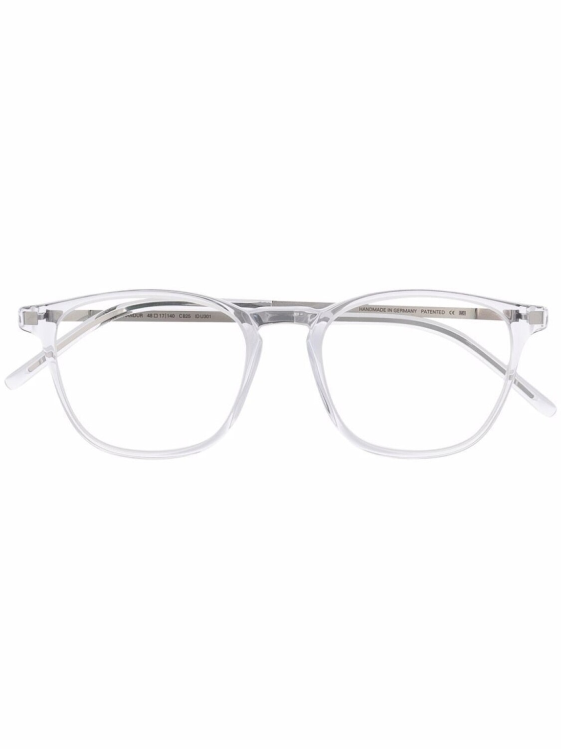 

Mykita очки в квадратной оправе с логотипом, серебристый