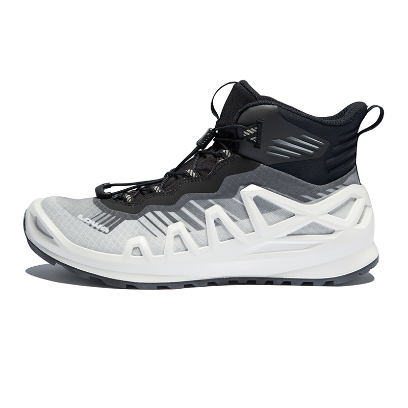 

Lowa Мужские противоскользящие водонепроницаемые уличные кроссовки Merger Ink Colt GTX средней высоты, серый с белым